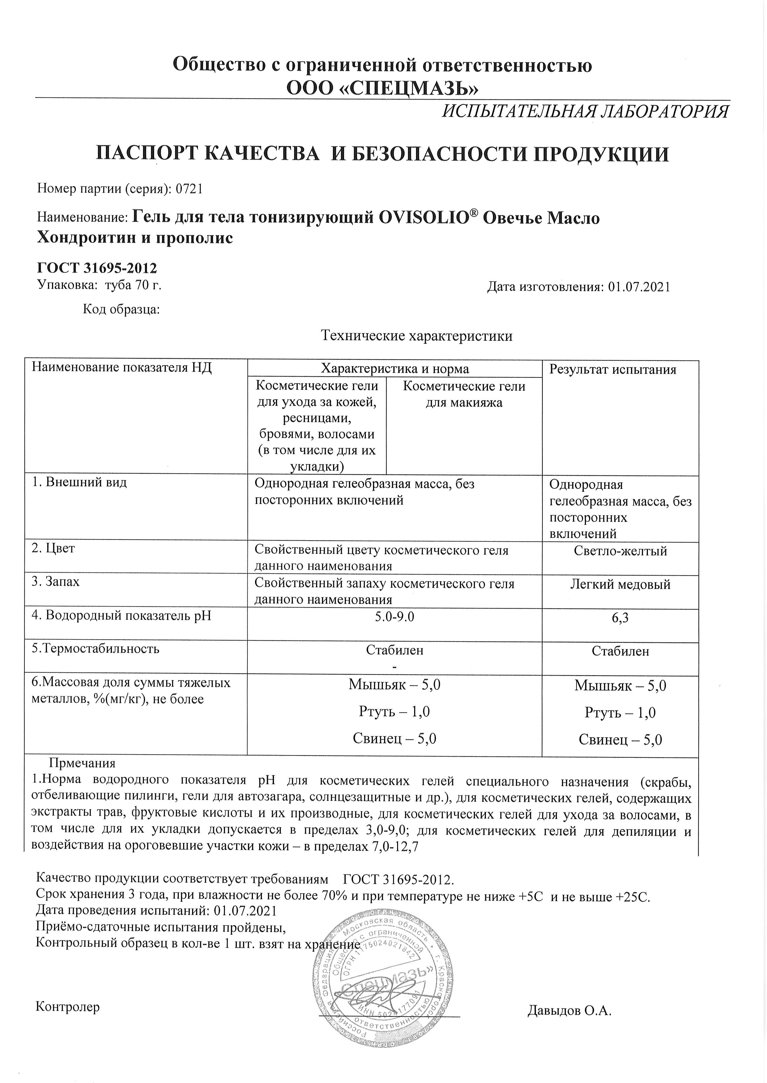 Паспорт №072021